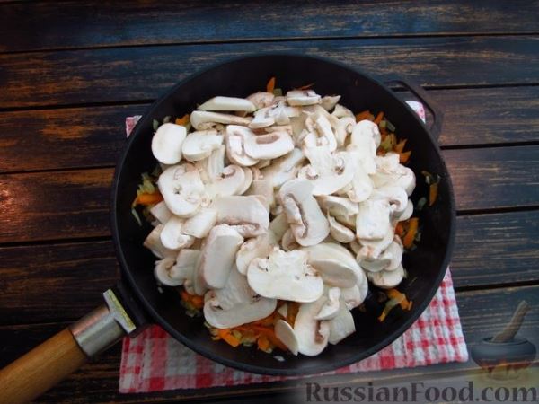 Горохово-грибной суп с горчицей