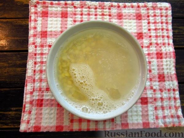 Горохово-грибной суп с горчицей
